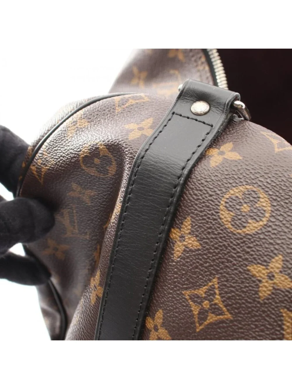 Louis Vuitton Boston Bag Keepall Bandouliere 55 2-Way Canvas Leather